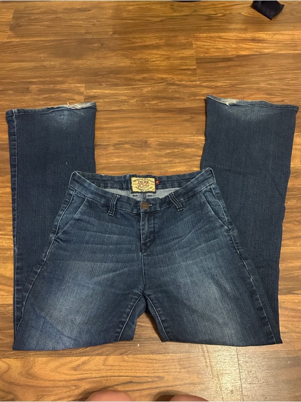 Dear John Dark Wash Blue Flare Jeans